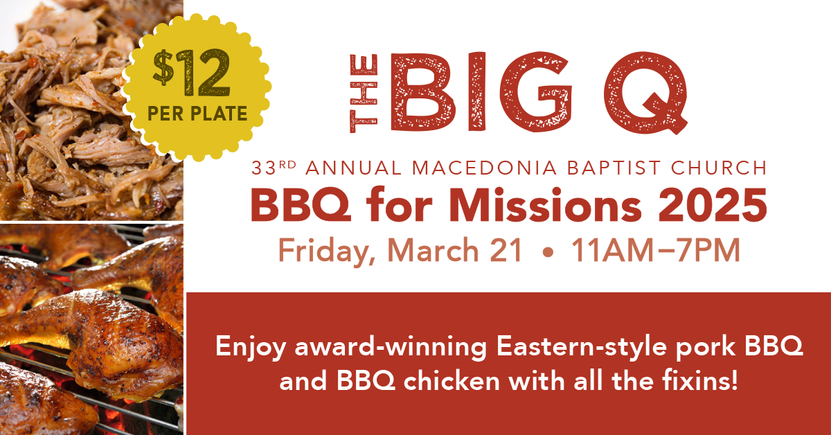 BBQ for Missions - March 21, 11 AM - 7 PM