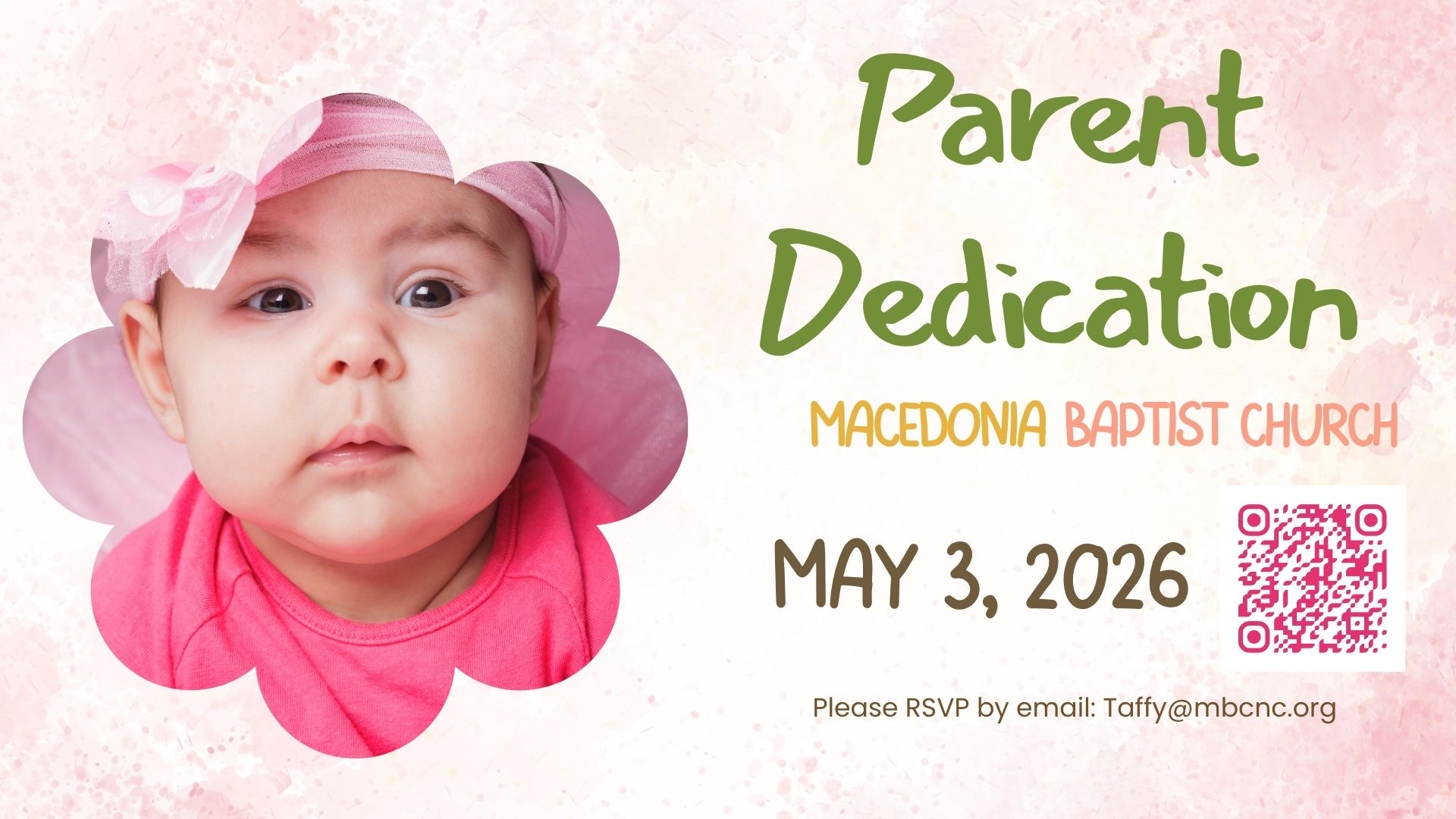 Parent Dedication - May 3